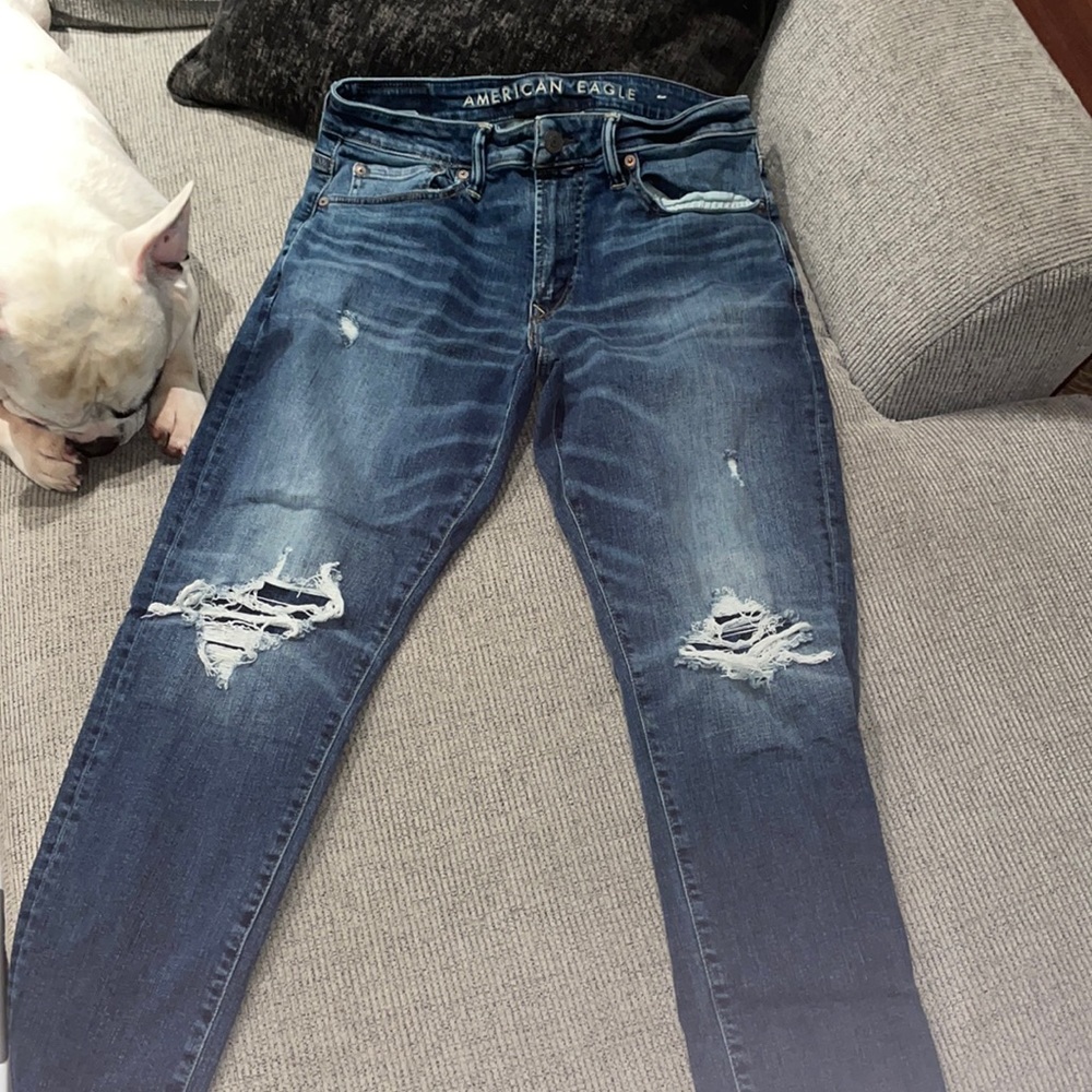 Mens American eagle jeans ripped size 31/30